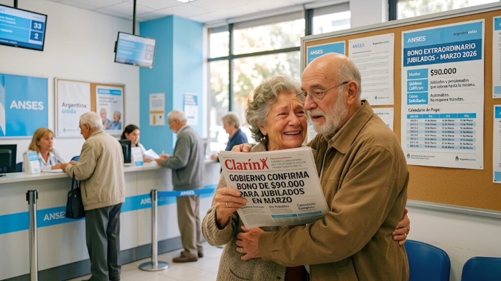 Gobierno de Argentina Confirma Bono de $90,000 para Jubilados en Marzo 2026