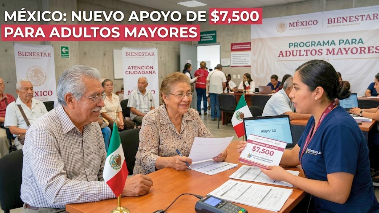 Nuevo Apoyo de $7,500 para Adultos Mayores en México: Quiénes Pueden Registrarse y Cuándo Llega el Pago en 2026